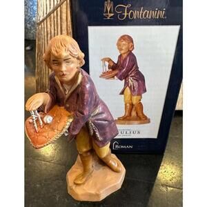 Fontanini 5"  JULIUS THE JEWELER Nativity Figurine 90718 SIGNED Story Card & Box